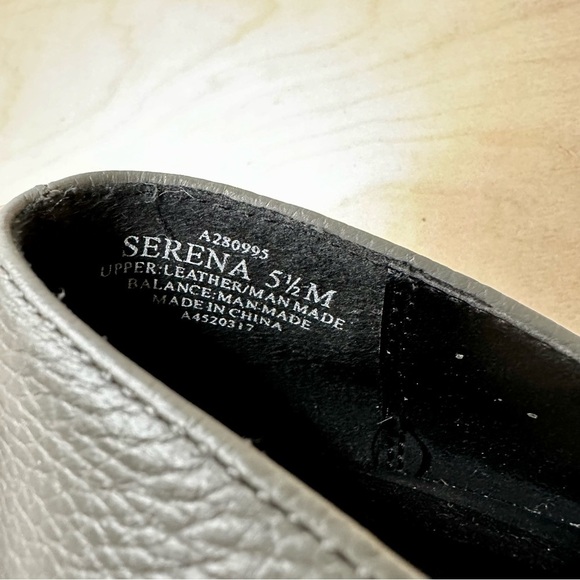 Logo Lori Goldstein Grey Combo Leather & Goring Pointed Toe Serena Pumps 5.5 NEW - Picture 6 of 6